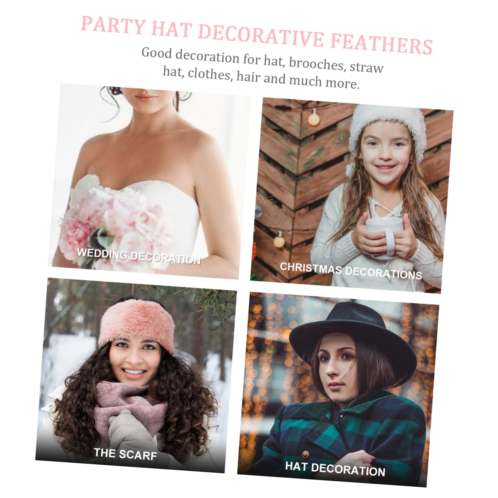 DEARMAMY 56piezas Decoraciones De Sombreros De Para Fiestas y Eventos Accesorios De Adorno Para Sombreros Ropa y Arte Pared