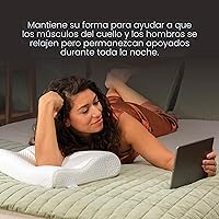 Vista 6 de TEMPUR-Pedic, Almohada TEMPUR-Neck Estándar, Perfil Pequeño-Paquete de 2, Blanco 2