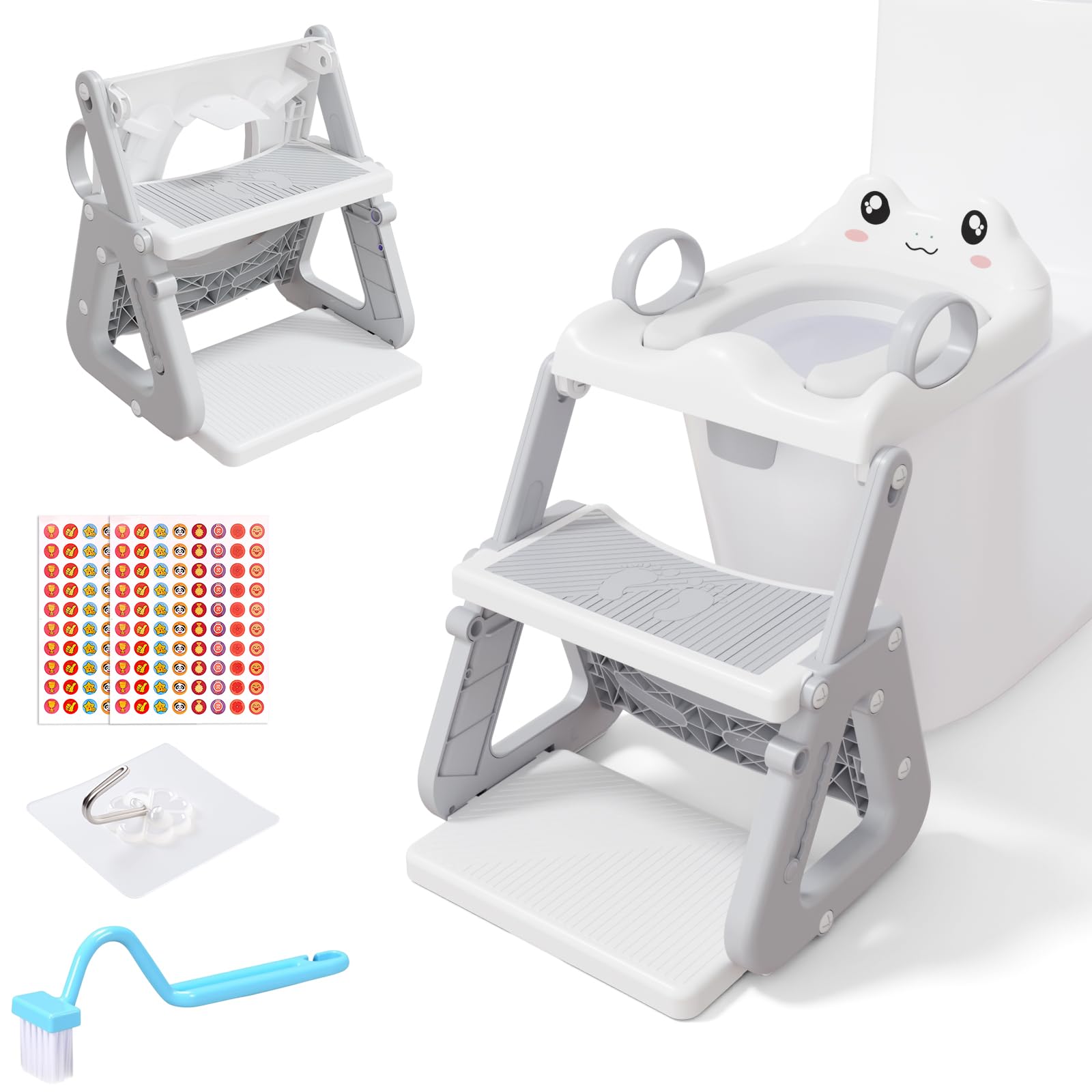 Rehausseur Toilette Enfant Réducteur Toilette Et Pot 2 En 1 Twinky - Apprentissage Propreté Enfant Réducteur WC Enfant