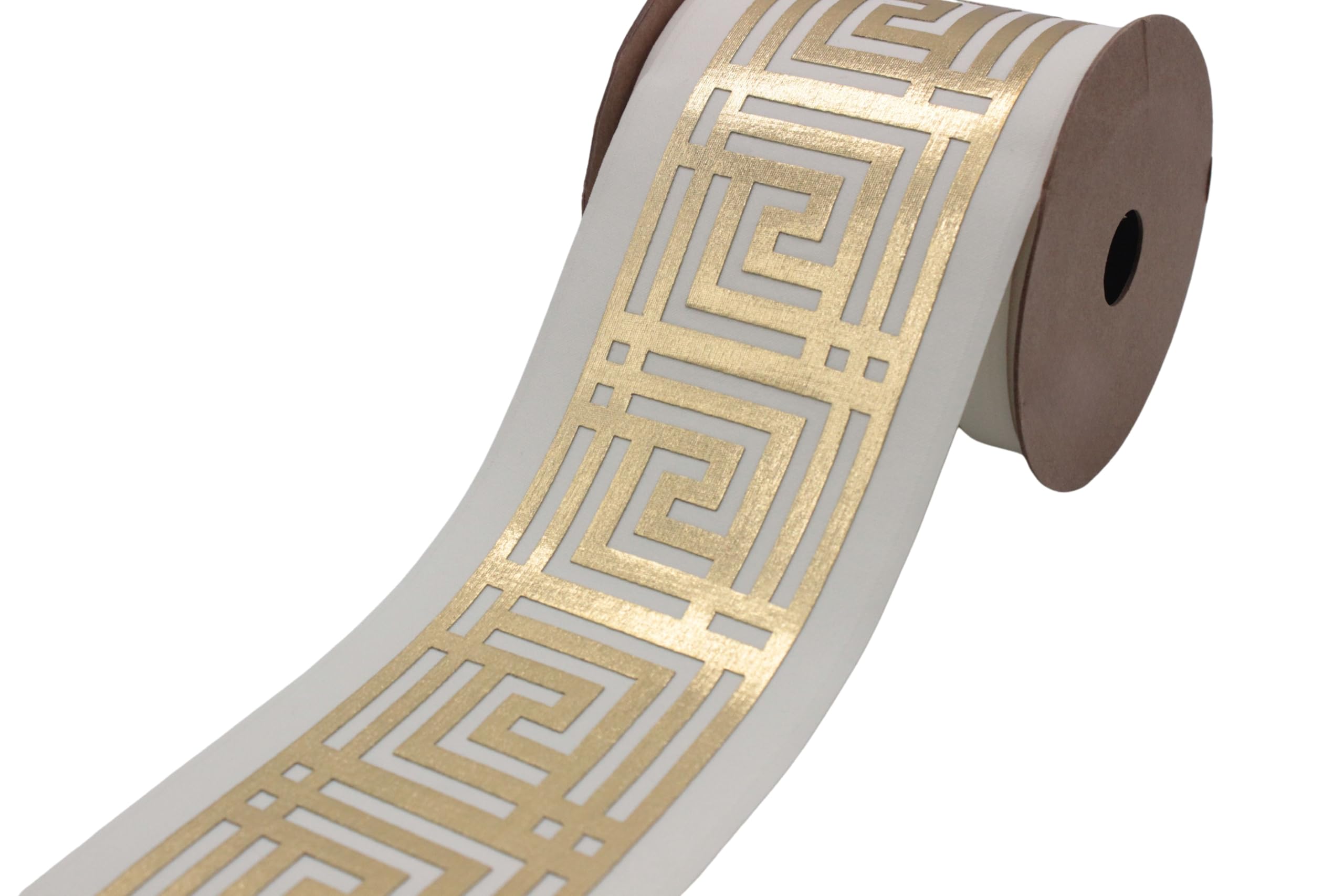 Ruban jacquard clé grecque pour structurer des rideaux sans tenue K1102 V3