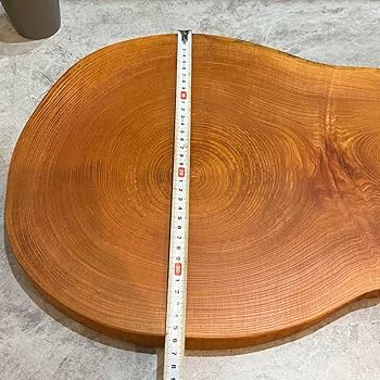 Amazon.co.jp: 833 切り株 丸太 輪切り 欅 一枚板 ディスプレイ