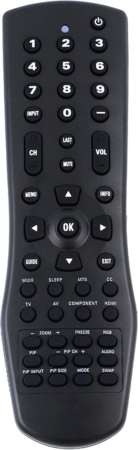 New VR1 Replace Remote Control fit for Vizio TV VX52L VX42L VW42L VW37L VW26L VW22L VU42L VS42L VA26L VA22L VA220E VA19L L42 L37 L32 GV47L GV46L GV42L