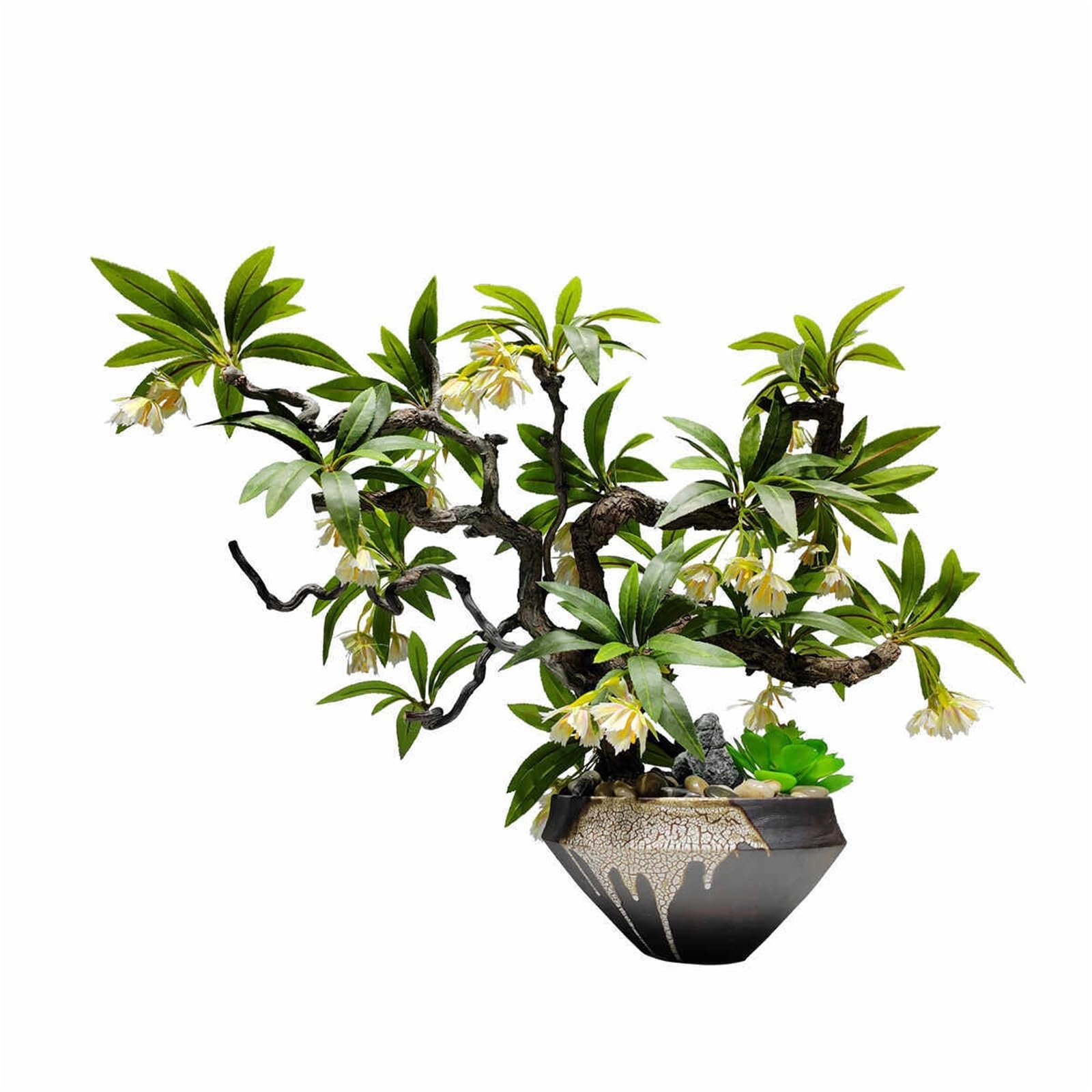 GLJTUO Artificial Trees Artificial Flowers Fake Potted Plants Ornaments, Simulation Bonsai Pot Home Decor Simulated Pine
