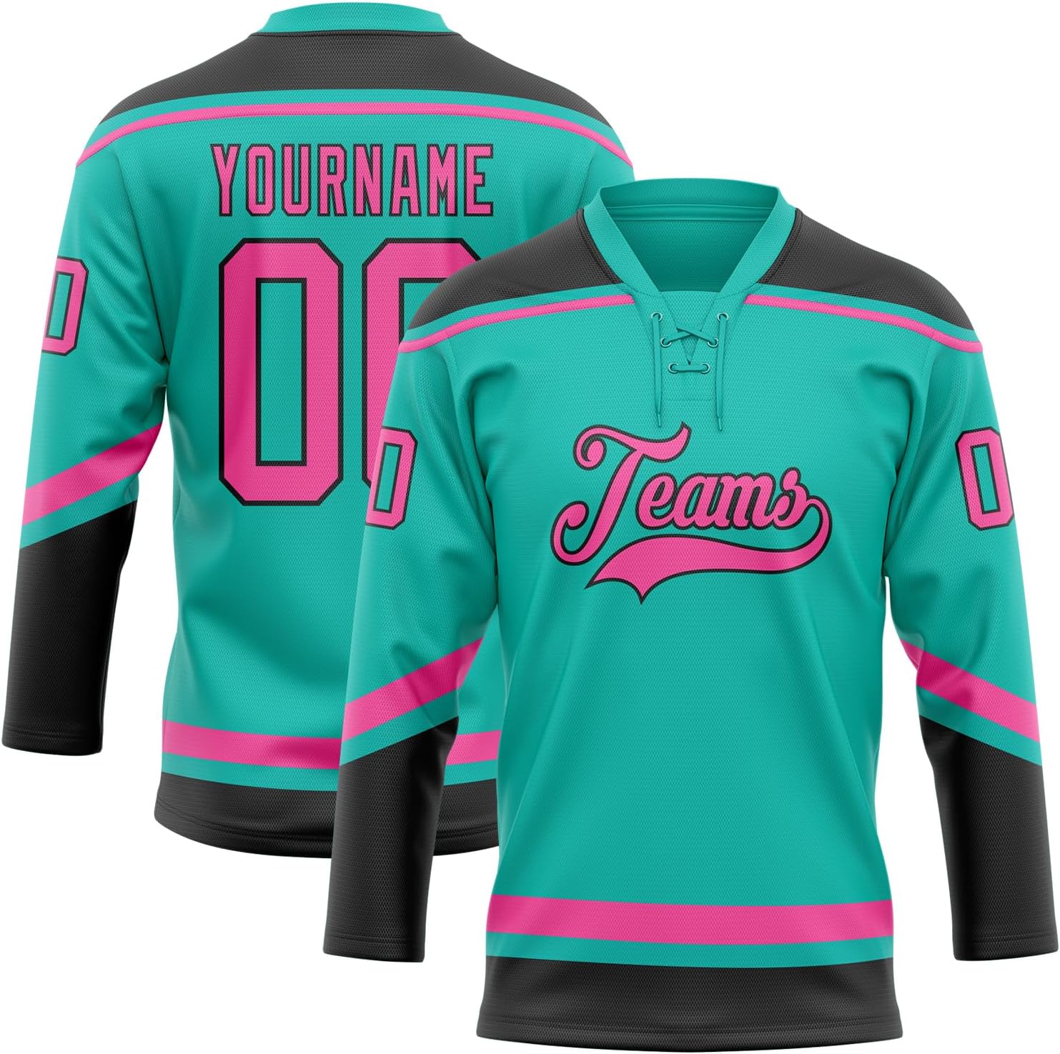 Custom Hockey Jersey Men Women Youth Personalized Lace-Up Neck Long Sleeve Ice Hockey Uniform Practice Team Shirt S-5XL - Image 2