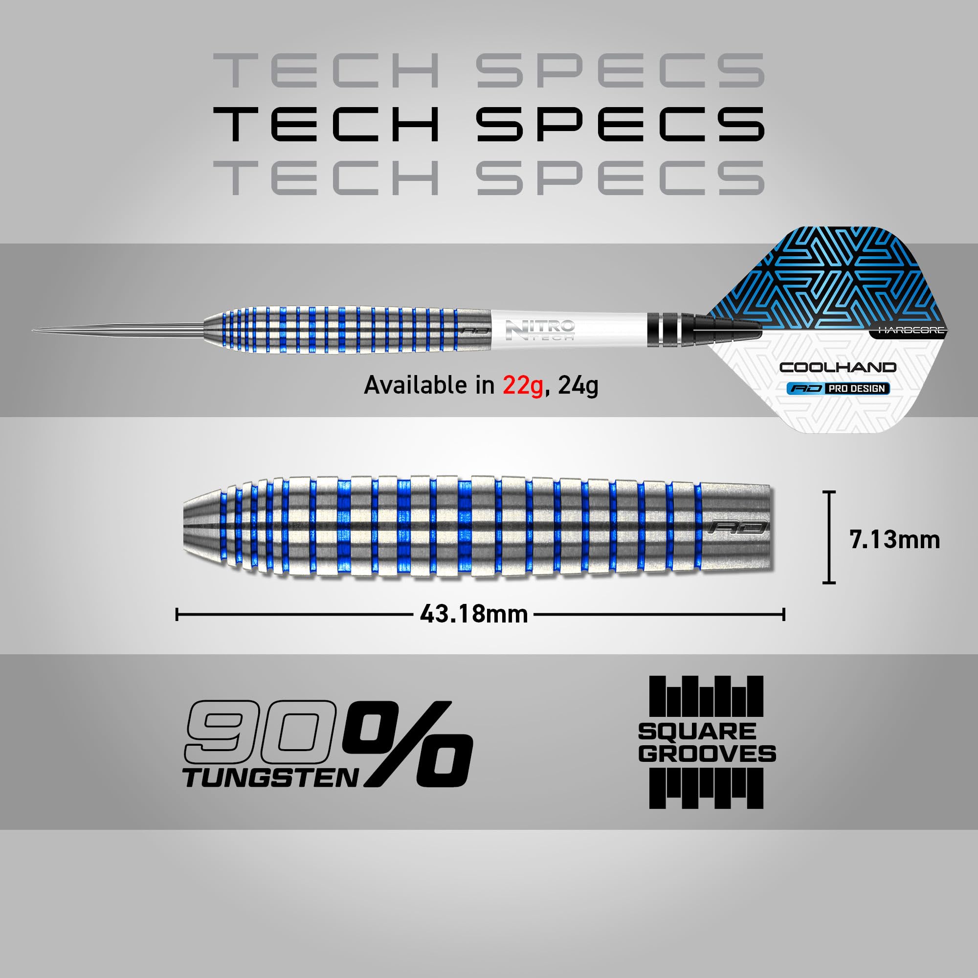 RED DRAGON Luke Humphries TX Series Premium Tungstène Darts Set avec Vols et tiges