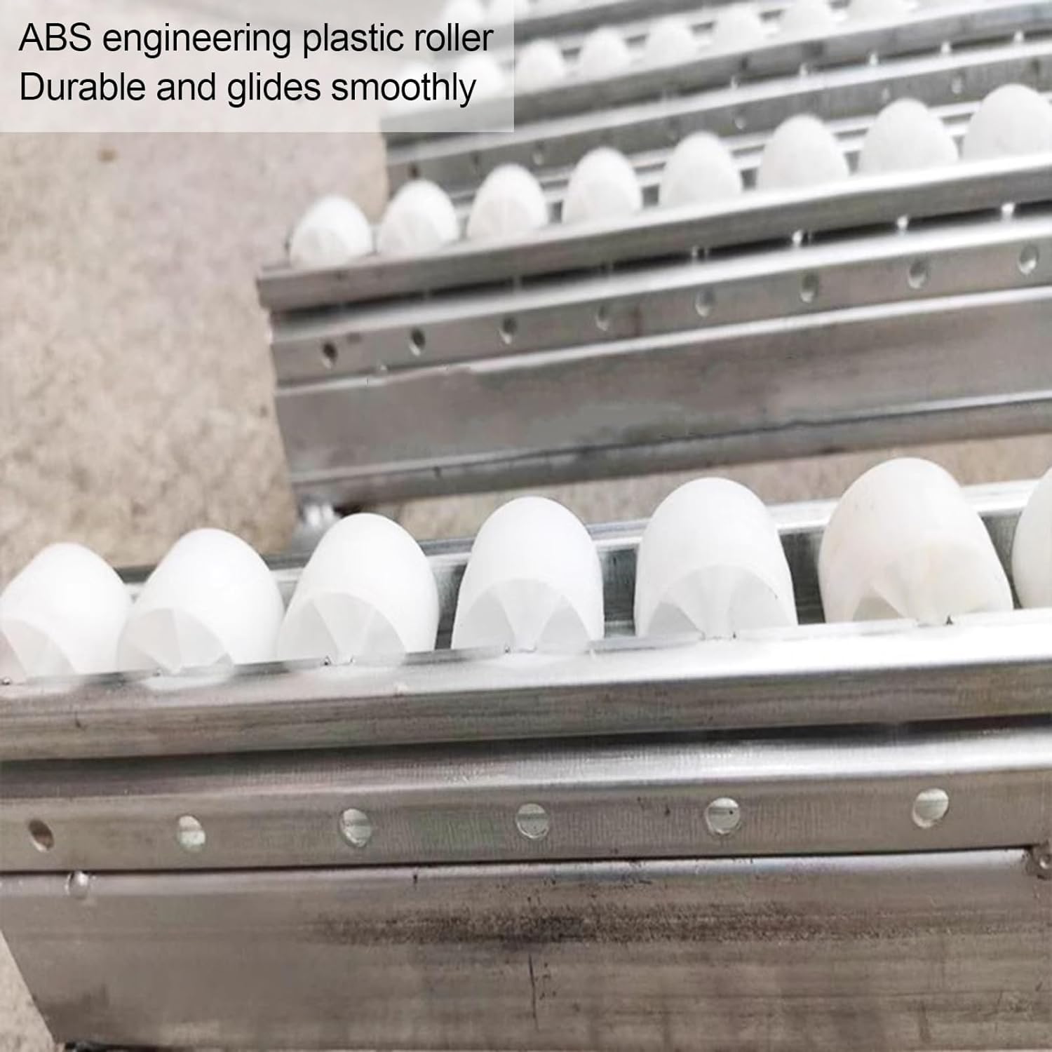 Support de convoyeur à rouleaux non alimenté avec roues en plastique 250 cm de longueur 30 cm de large Idéal pour la livraison en entrepôt et le déchargement Système de rail à flux fluide