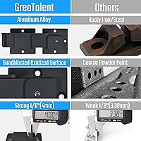 Vista 5 de Cerradura de puerta abatible de 7.5 pulgadas con agujero para candado, pestillo de puerta ajustable de aleación de aluminio resistente de 0.157