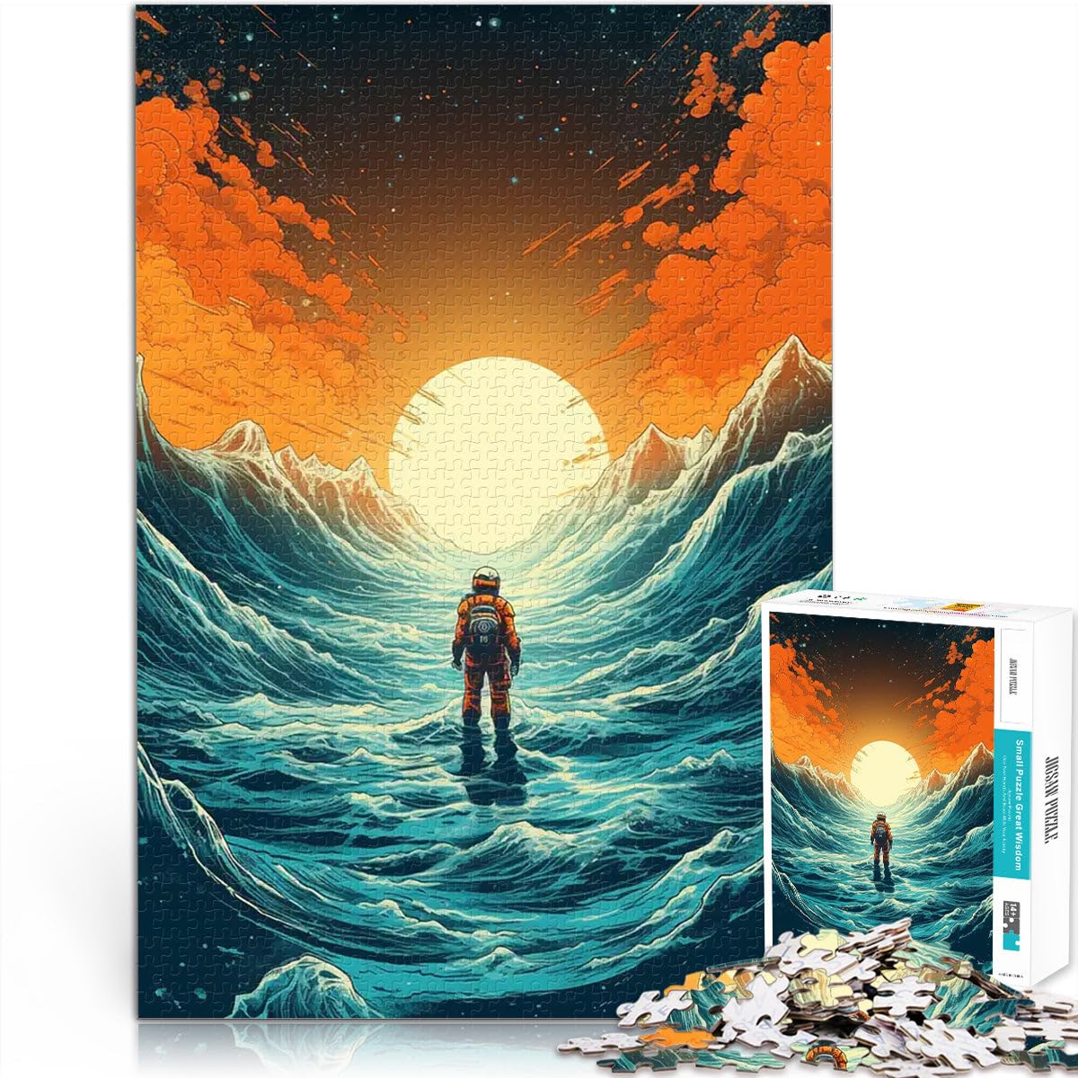 1000 Pieces Puzzles for Adults Walker Hiker Men Spielzeug Lernspiele Stressabbau mit passendem Poster und Quizblatt75x50cm — image 1