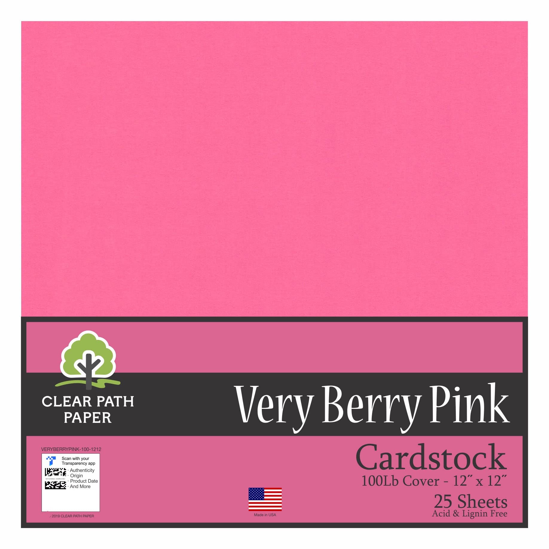 Clear Path Paper Red Cardstock - 6x6 Inch 65Lb Cover Weight - 100 Sheets For Crafting