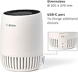 Bosch Air 1000 Air Purifier - Removes Pollutants, Includes Air Filter and Sleep Mode (< 25 dB(A)) - For Areas up to 23 m² - With Auto Mode - CADR: 100 m³/h - 6