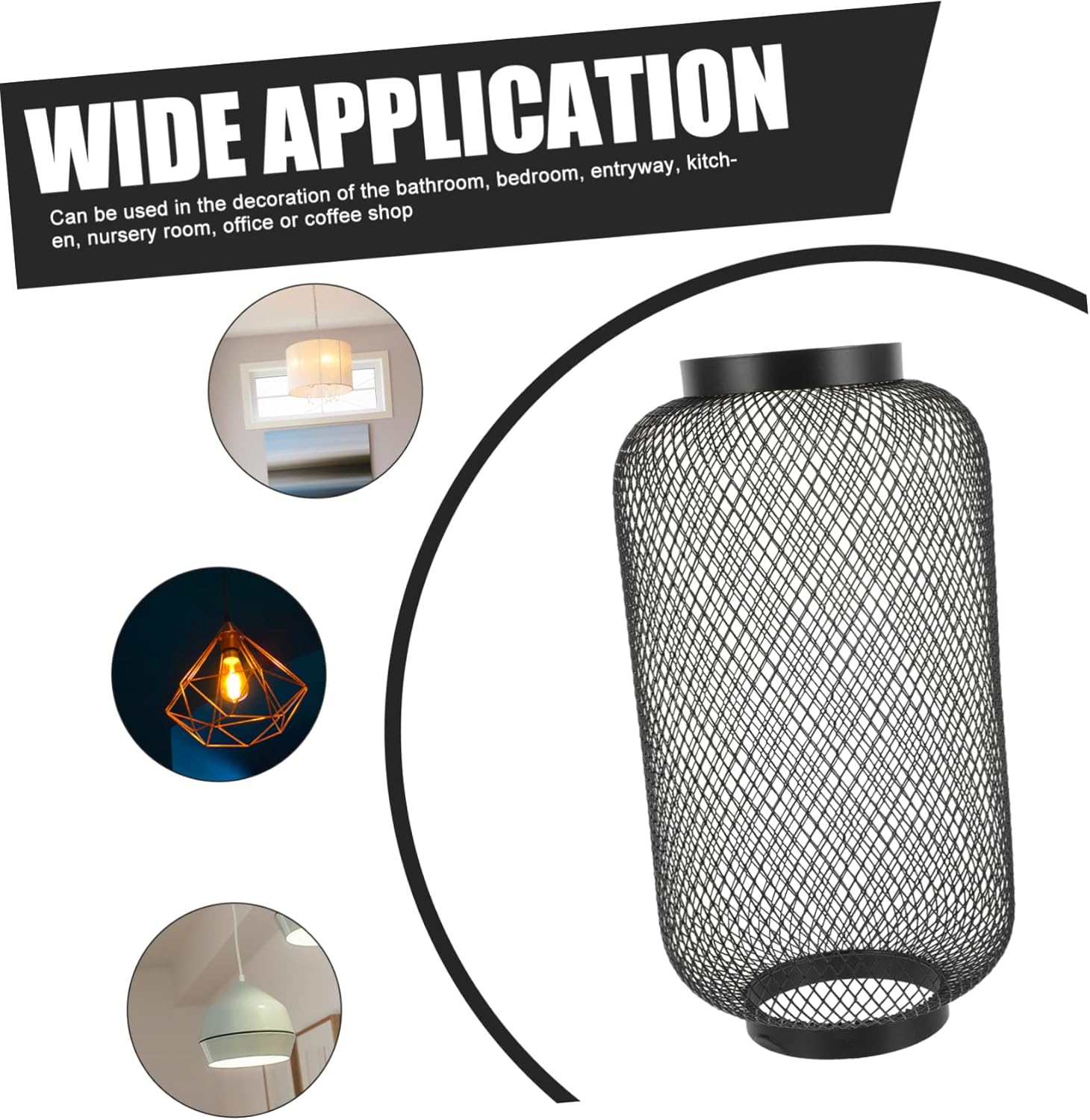 POPETPOP Modern Metal Mesh Lampshade for Ceiling Light Stylish Chandelier Cover Sturdy Metal Pendant Light Shade Fits Lighting Scenarios