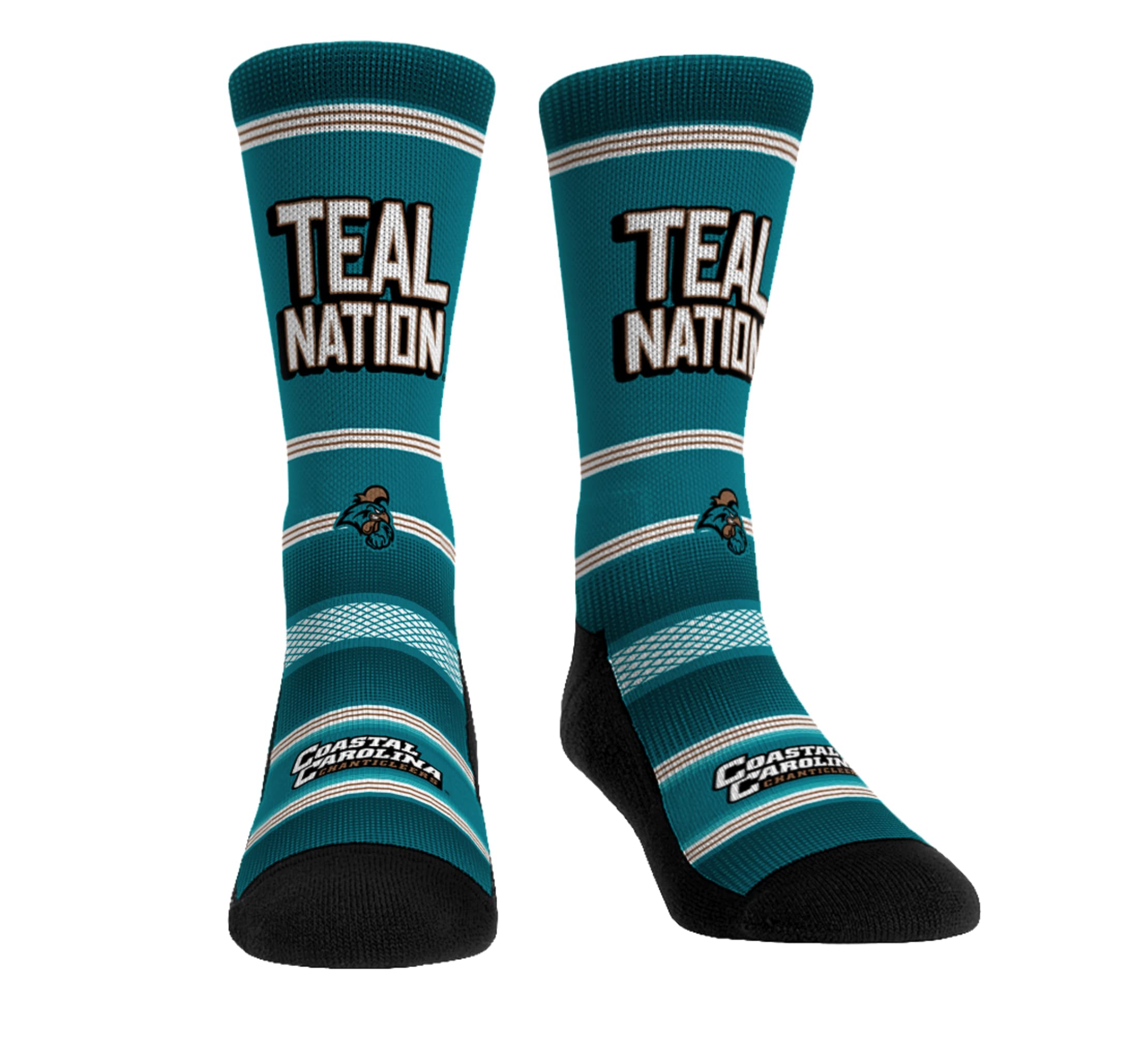 Rock 'Em NCAA Coastal Carolina Chanticleers - Teal Nation Socks (S-M)