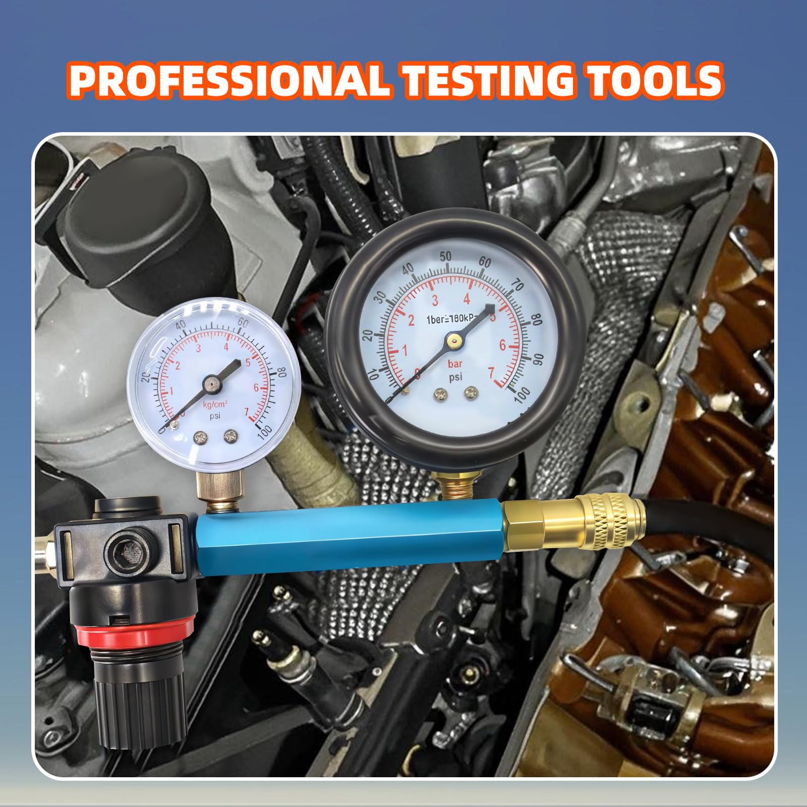 Gedlex 46-delige professionele compressie tester, automotive