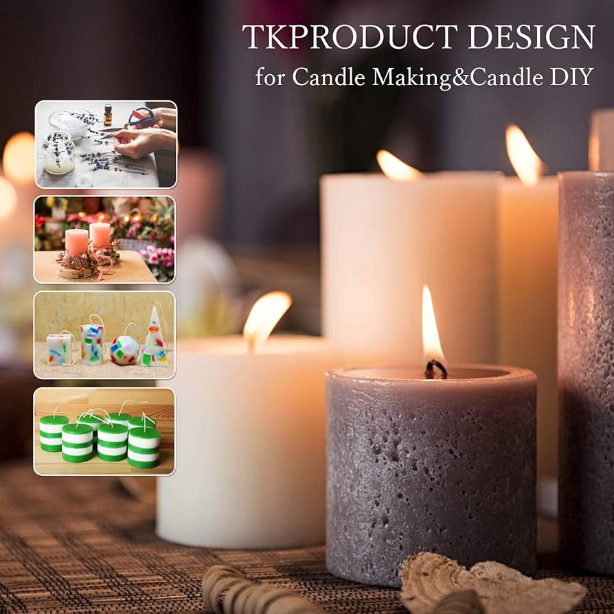 トリプルキャンドルスタンド キャンドルウイック コーンフラワー トリプルキャンドルスタンド キャンドルウイック コーンフラワー