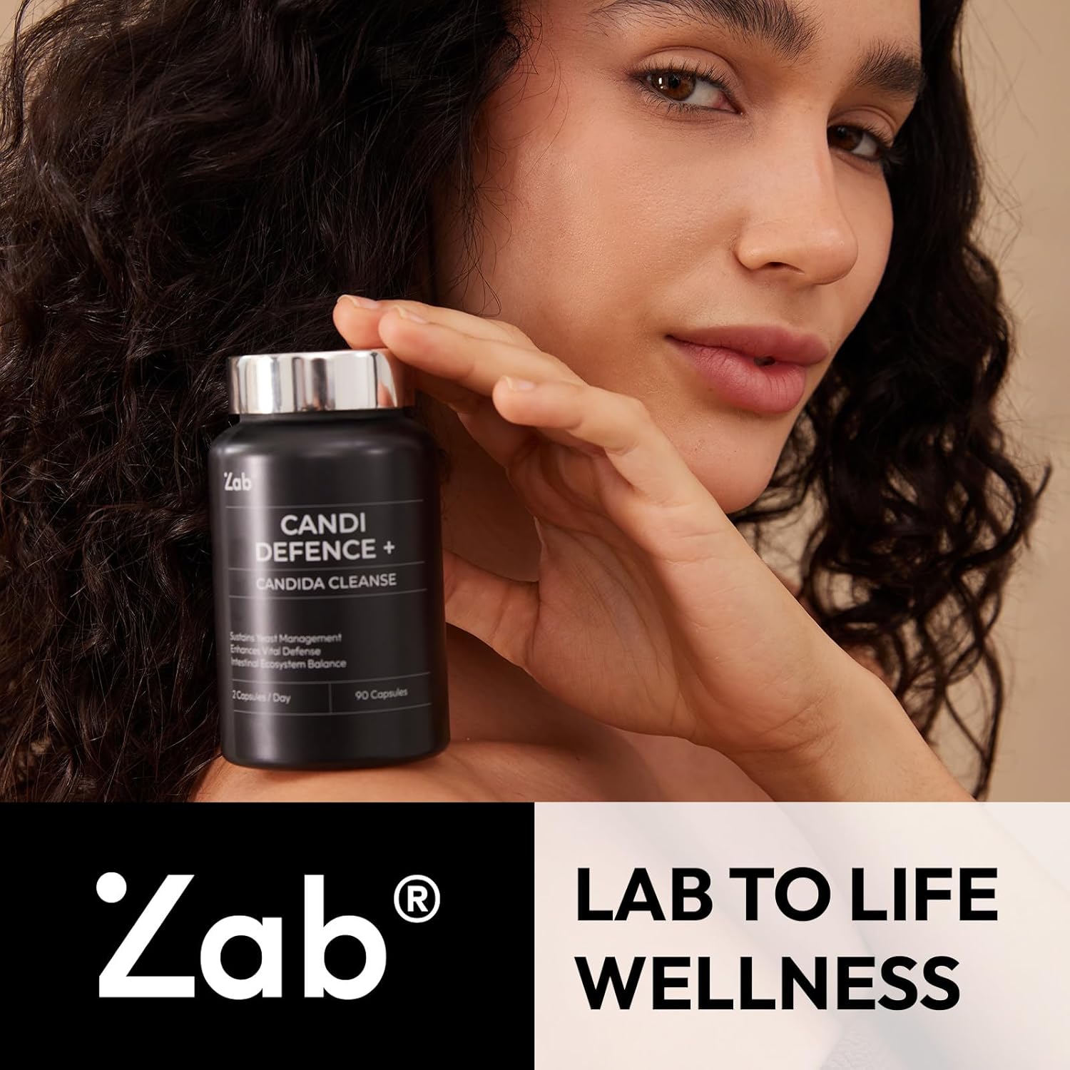 ZAB Candi Defence Capsules 11-in-1 - Candida Cleanse for Women Men Candida Support with Caprylic Acid, Oregano, Probiotics & Aloe - 1307mg Gut Cleanse Detox for Candida Clean Balance, 90 Capsules
