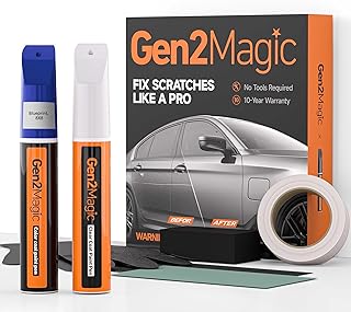 Blueprint Touch Up Paint Pen Kit for Toyota [Clear Coat Included], 8X8 Color Match for Scratches, Rock Chips, Bumper Dings, Easy Scratch Repair & Rust Remover for Toyota Owners