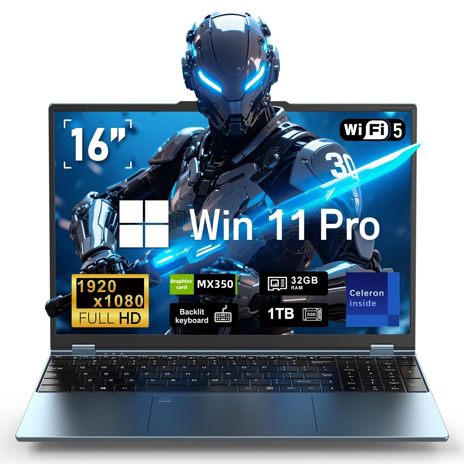 Portátil Gaming 16" con Potente Gráfica GeForce MX350, 16...
