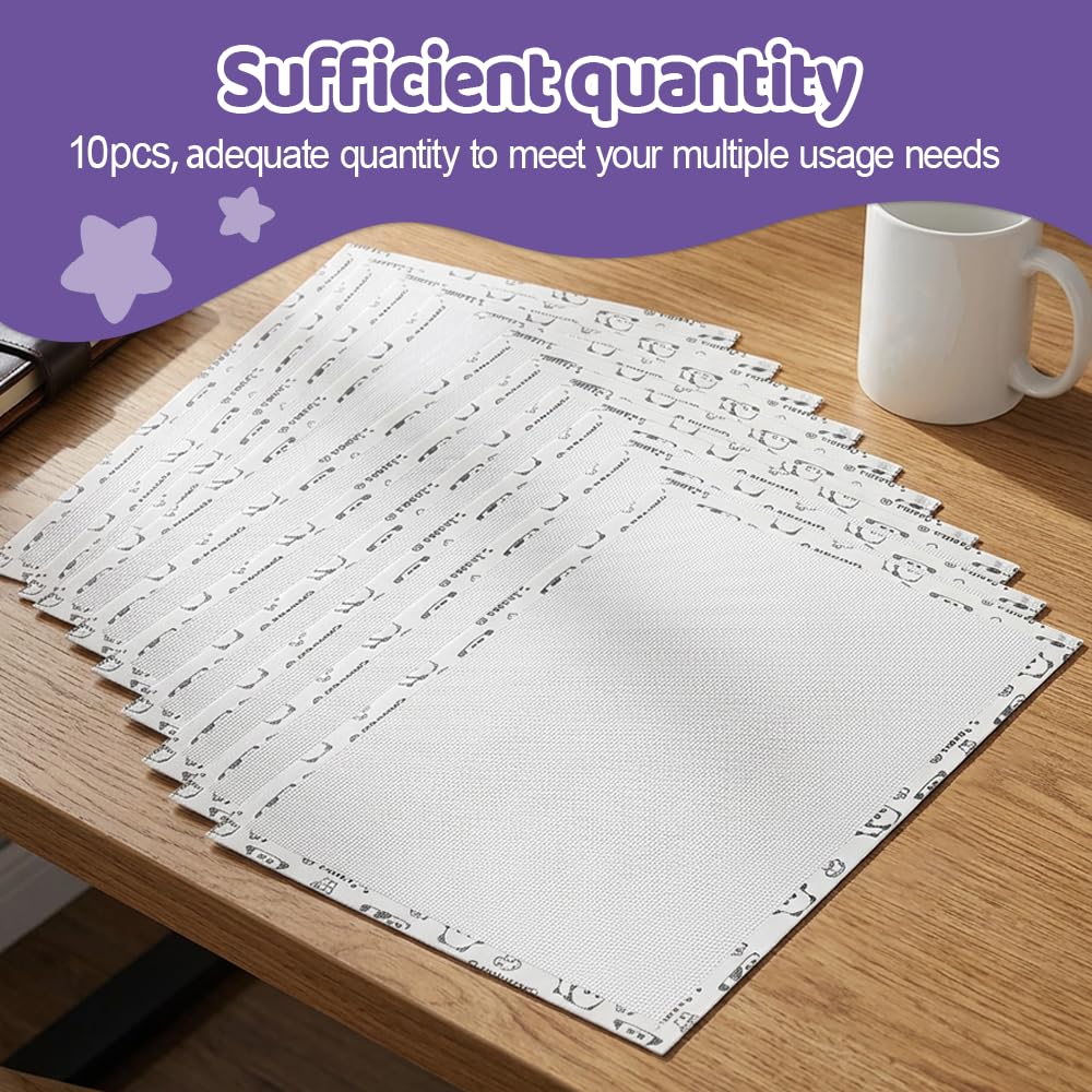 Fuse Bead carta da stiro, 10 panni antiaderenti riutilizzabili resistenti al calore per perline fai da te (20 x 15 cm)