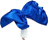 Vista 3 de Wuchieal 74" x 55" Banderas de adoración grandes de semicírculo suave, bandera de alabanza de semicírculo de satén con varillas escalables 1 pares