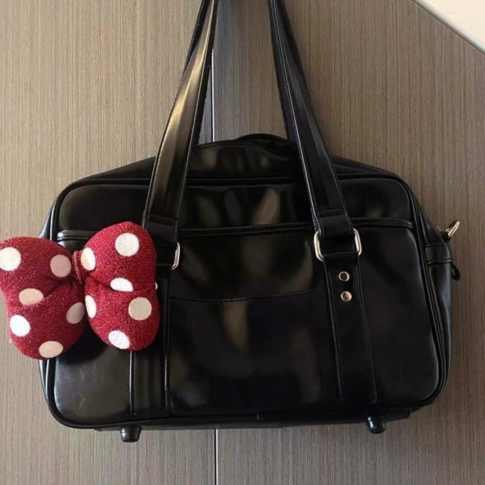 Borsa a tracolla in pelle PU di ispirazione giapponese per professionisti con tracolla comoda e tasche multiple PU borsa a tracolla