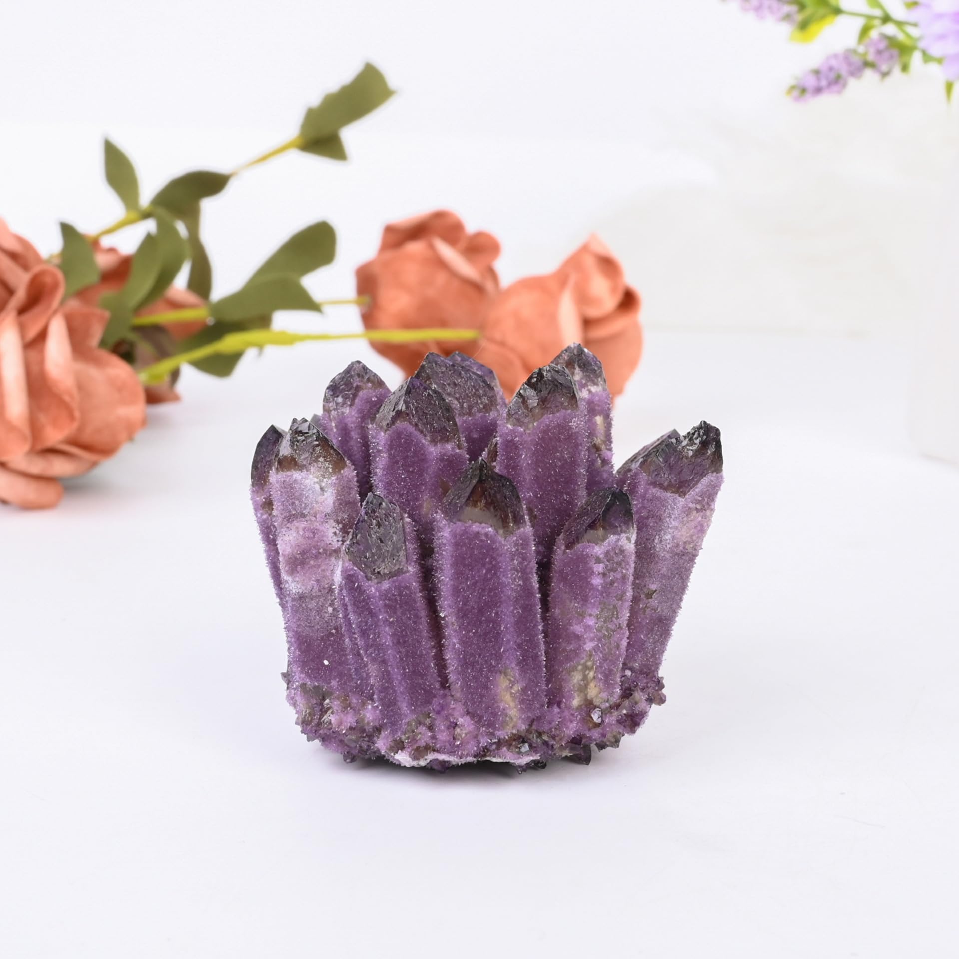 Natural Amethyst Cluster - Surowe skupisko kryształów ametystu