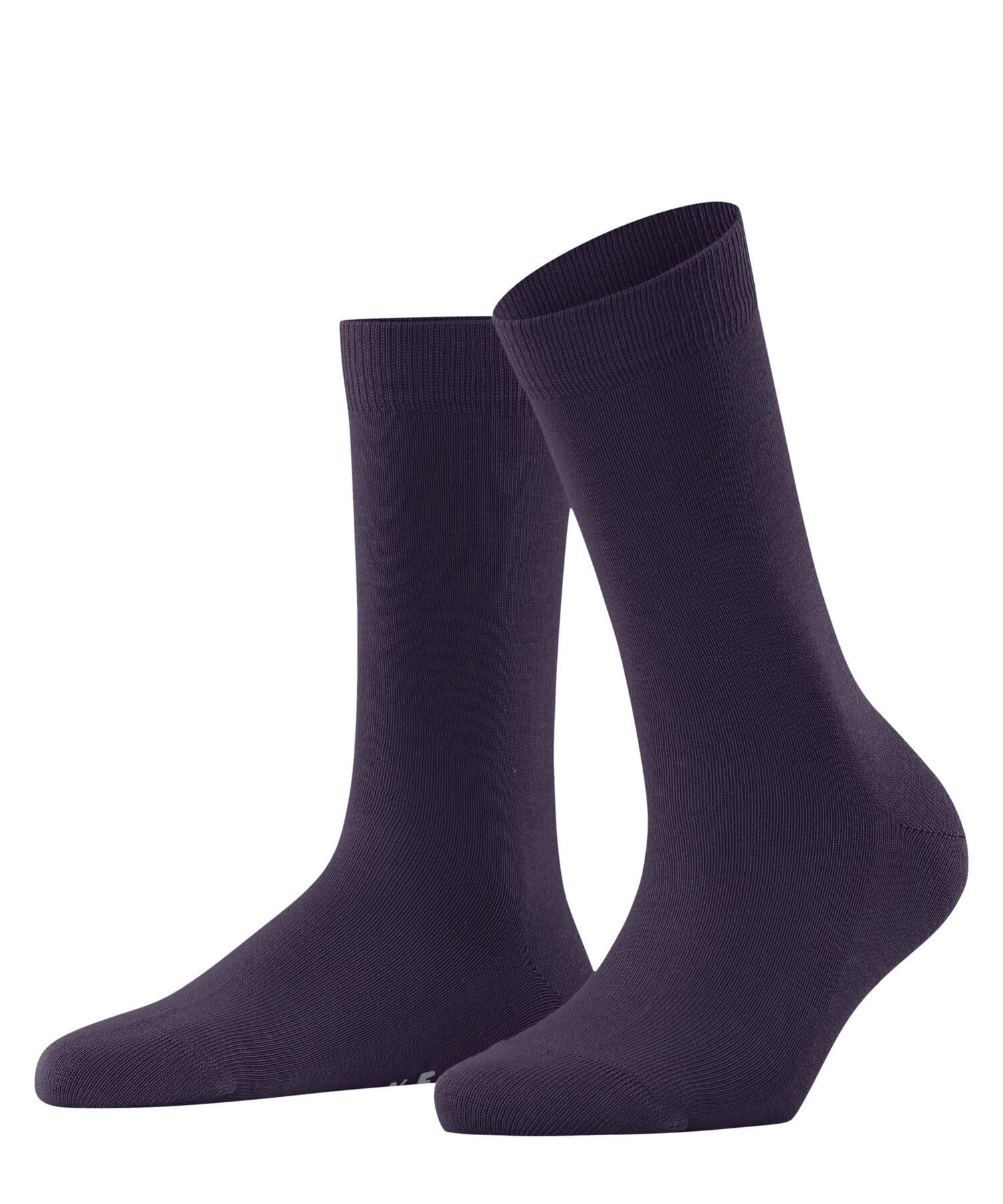 FALKE Women's Family W So Sustainable Cotton Plain 1 Pair Socks, Red Wineberry 8761, 2.5-5