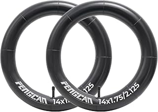 14x1,75/2,125 Schläuch 47/57-254, 14 Zoll Fahrrad schläuch 14x1,75 14x1,95 14x2,10 14x2,125 geeignet für Push-Bikes/Troller/Rennrad/MTB Fahrrad Reifen, AV32mm Schrader Ventil