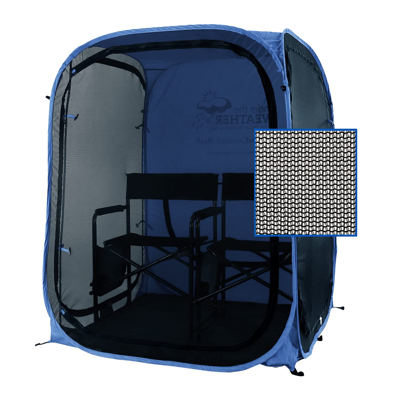Under the WeatherMyPod Mesh 2XL – Pop-Up Mosquito Screen Tent Made with Fine Gauge, No-See-Um Proof Mesh