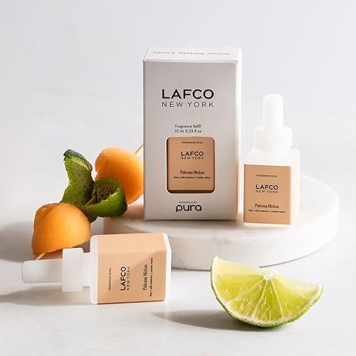 Miniatura 6 de LAFCO New York Pura - Recambio para dispositivo inteligente, paloma melón, frasco que ofrece hasta 2 semanas de vida de fragancia, fabricado