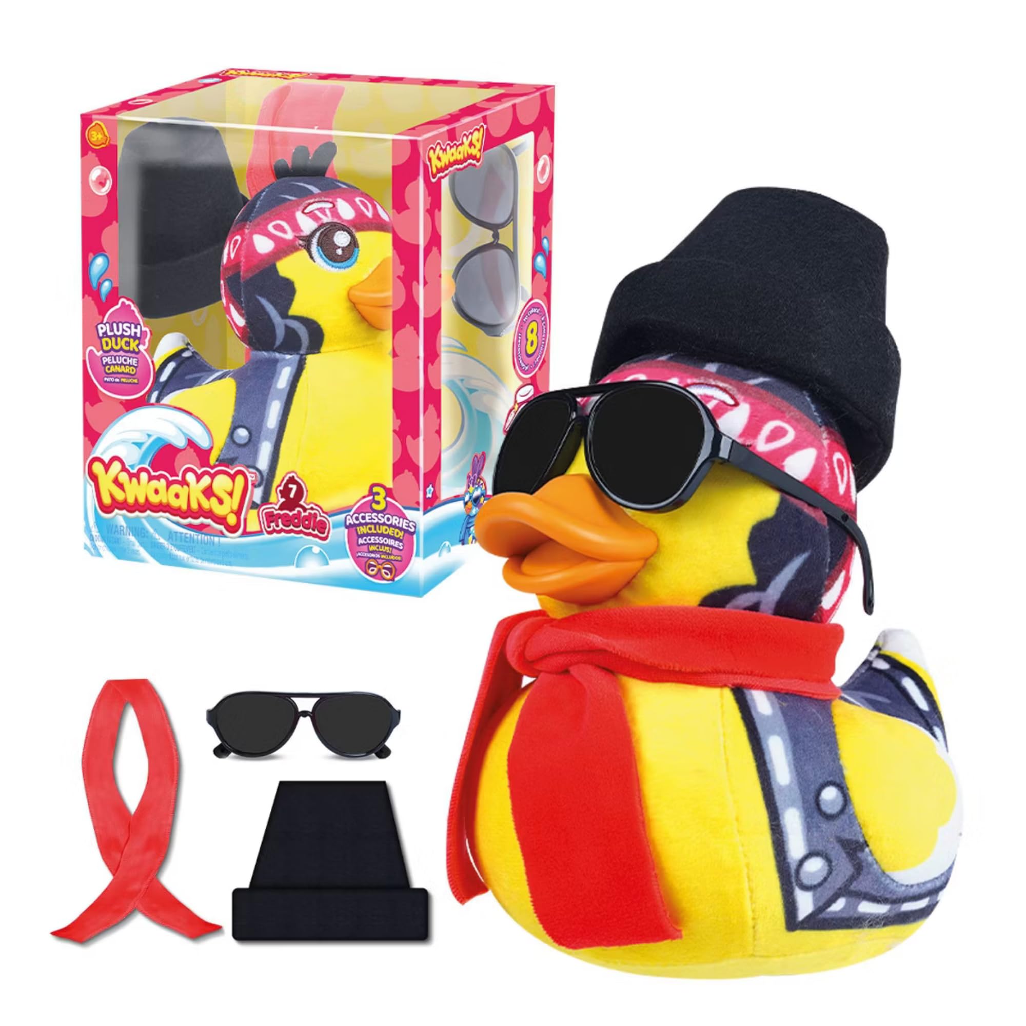 Kwaaks Series 1 Super Soft Gift Quality 15cm 6" Plush Ducks - Freddie #7