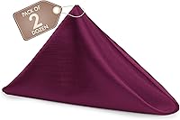 Vista 574 de Ultimate Textile -1 docena - Reversible Shantung Satin - Majestic - Servilletas de tela Majestic de 17 x 17 pulgadas color azul pizarra