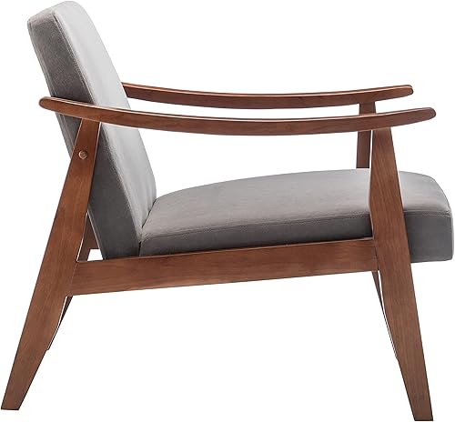 Miniatura 5 de Silla decorativa con tapicería de terciopelo y marco de madera maciza, muebles de sala de estar clásicos de mediados de siglo para asientos