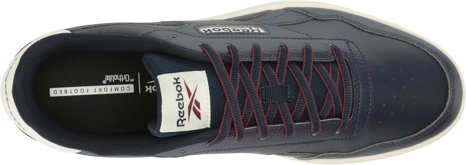 Reebok Unisex Court Advance Clip Sneakers, Vector Navy/Chalk/Maroon, 10,5 - Image 5