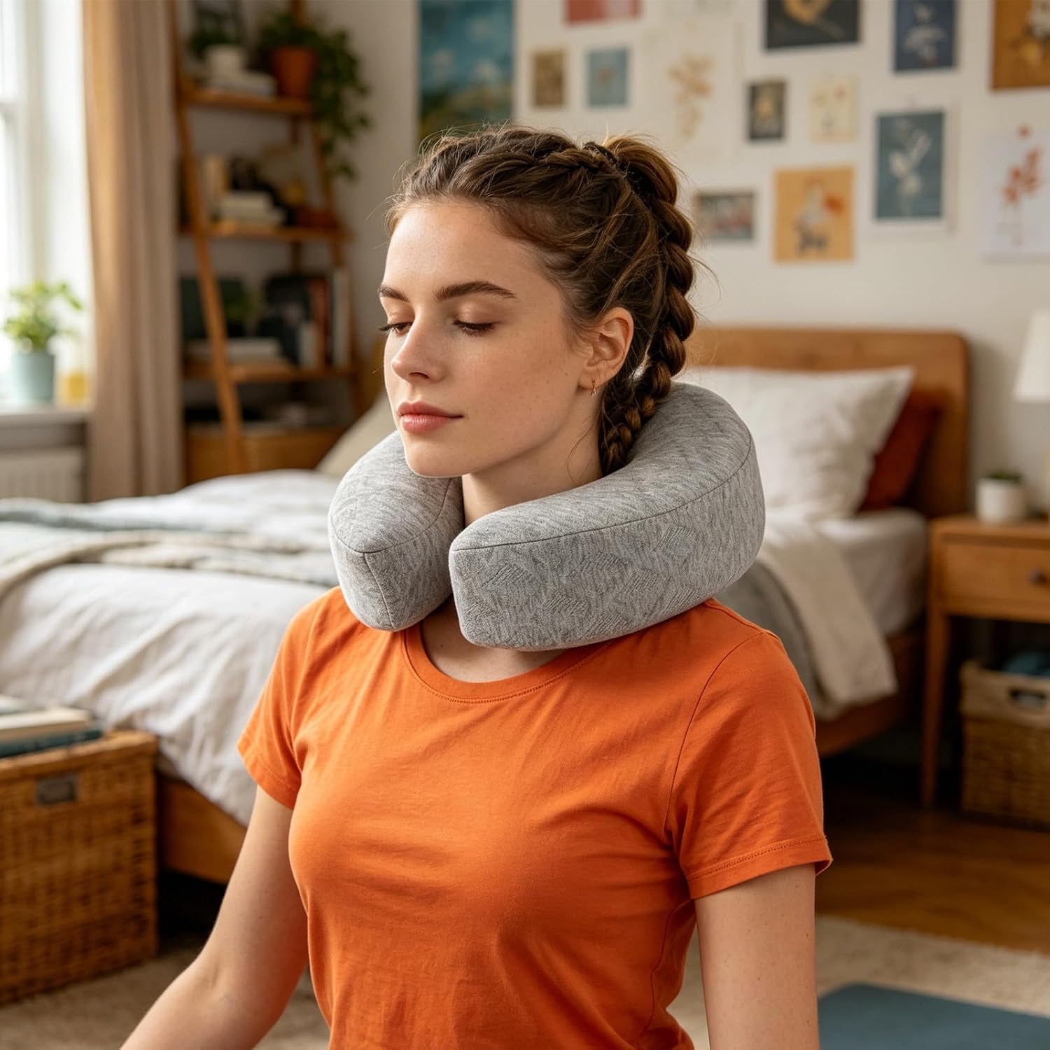 Massage Headrest Face Cushion - U-Shaped Face Down Pillow - Detachable Ergonomic Massage Bed Facial Cradle Cushion for Spa Or Home Facial Treatments