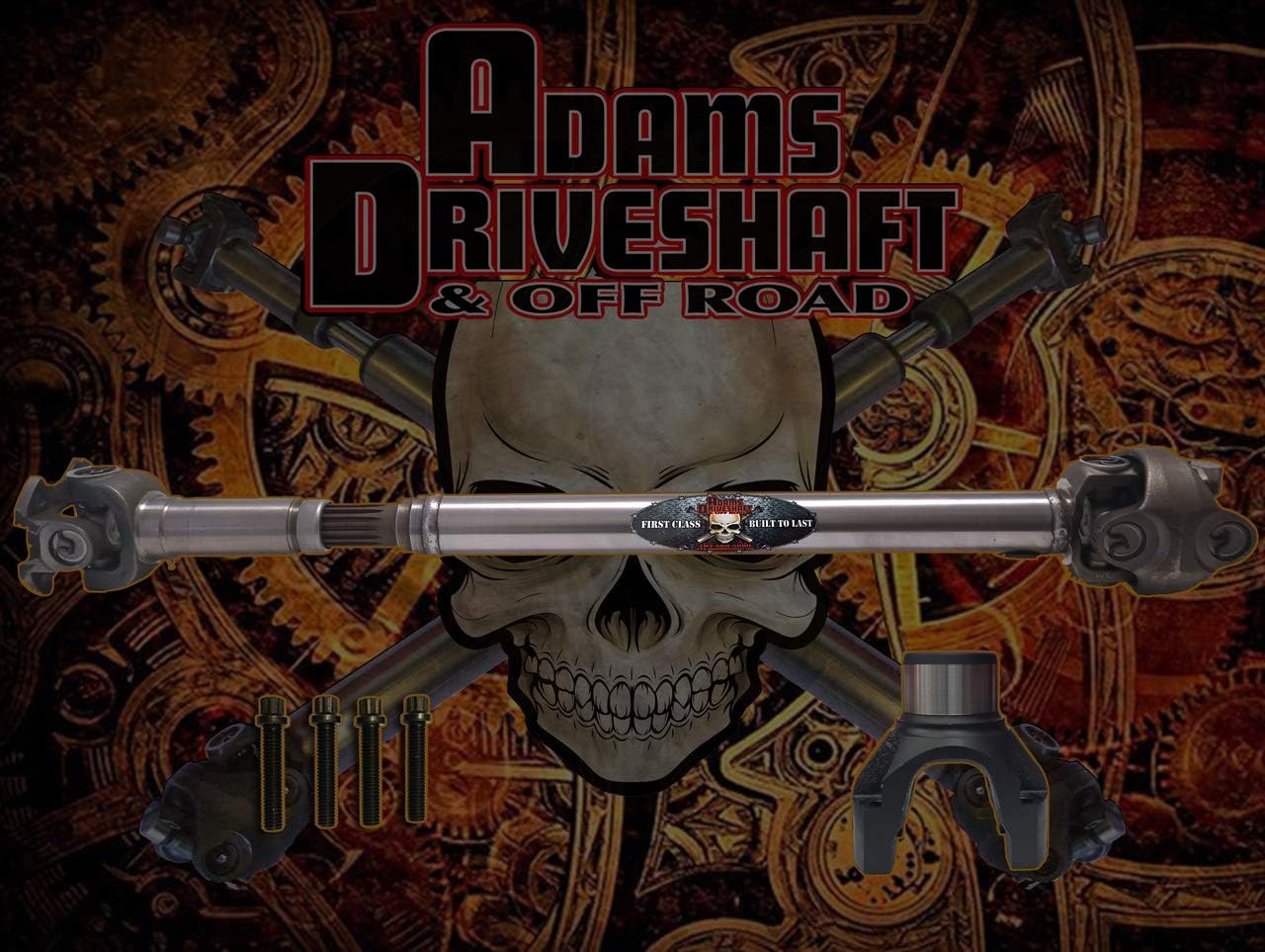 Adams Driveshaft Front 1350 CV Driveshaft for Jeep Gladiator Rubicon (Flange Style)