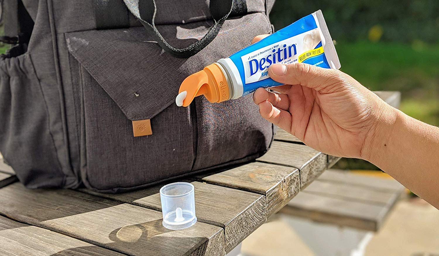 Tush Swiper Diaper Rash Cream Dispenser/Applicator - Value 4-Pack (3X Orange"Fits Most" & 1x Blue for Aquaphor) : Baby