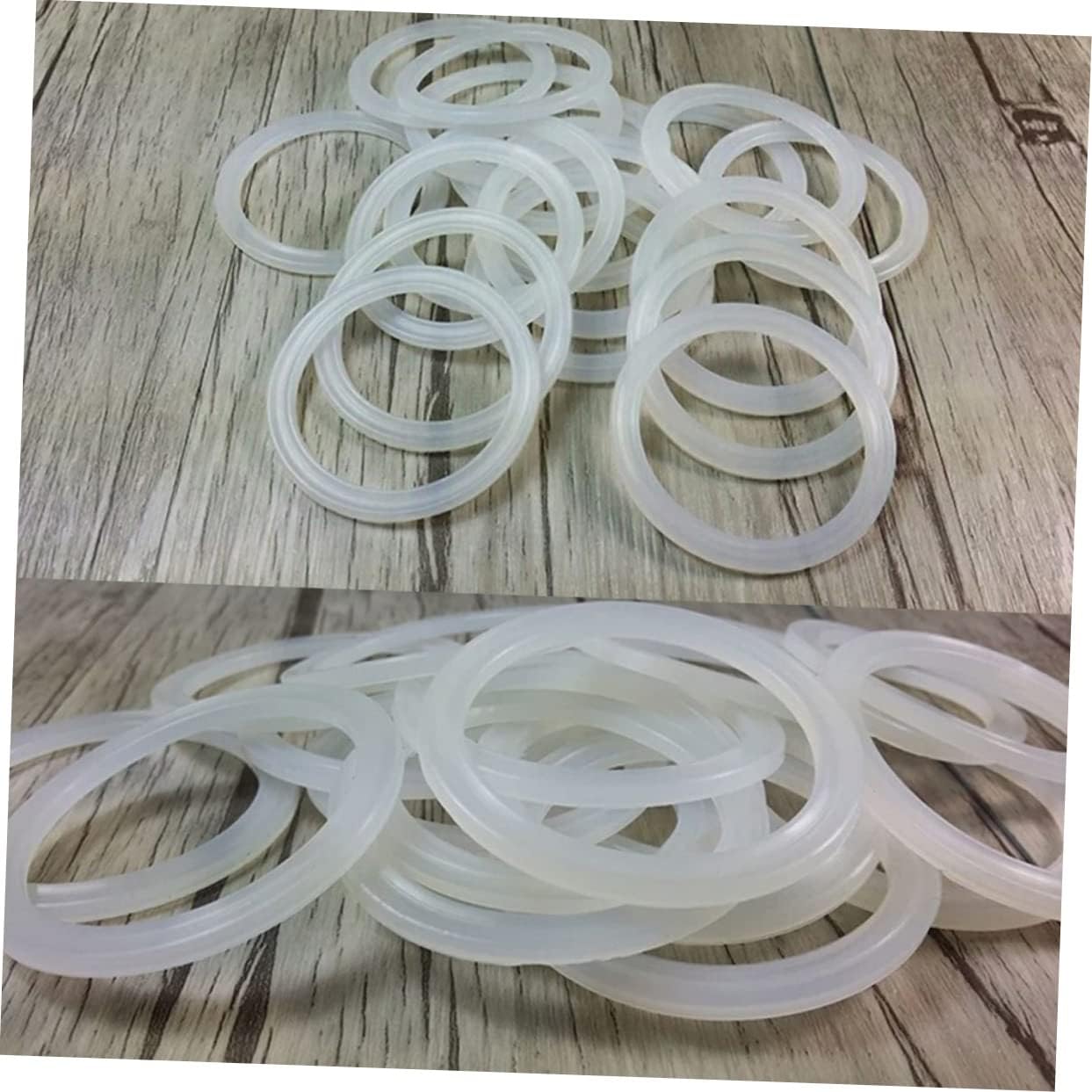 ABOOFAN 12pcs Silicone Seal for Insulated Cup Lids Replacement Sealing Gaskets Easy to Clean for Health Fits Outer Diameter Inner Diameter White