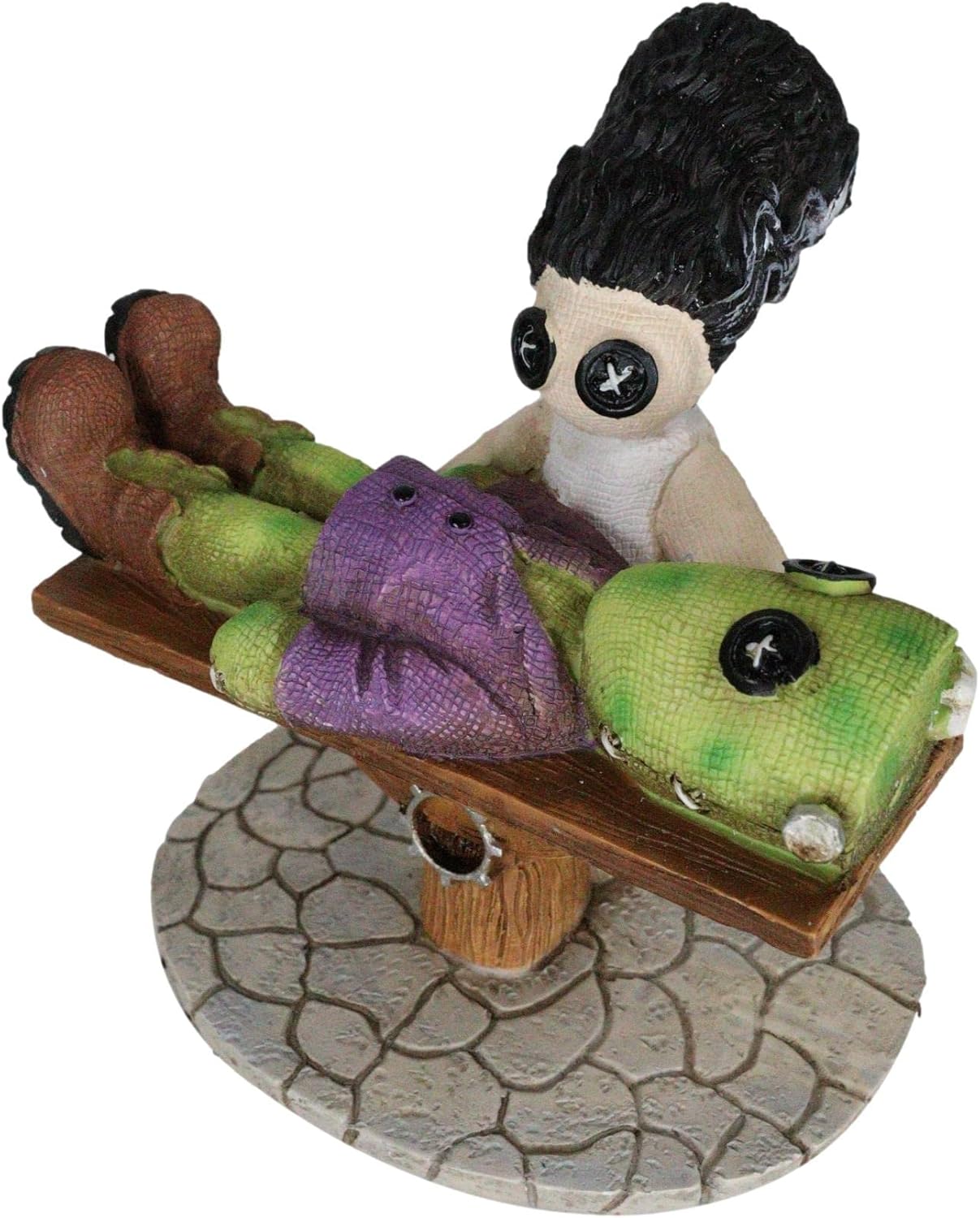 Ebros Day of The Dead Pinheadz Monster with Voodoo Stitches Figurine Halloween Collectible Fantasy Mythical Beings Undead Apocalypse Horror (Frankenstein Wife Creating Life)