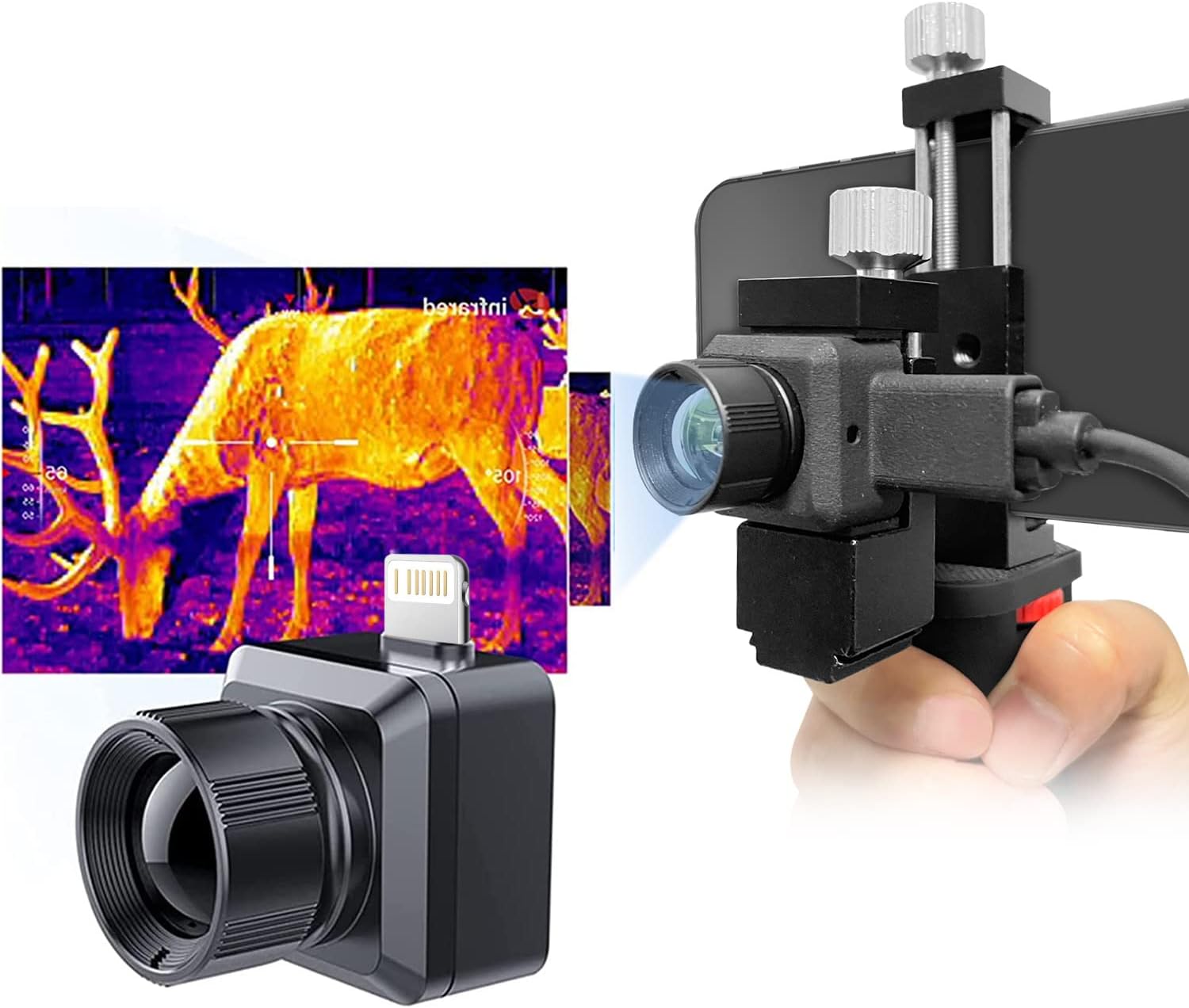 (iOS Only) InfiRay T2 Pro Thermal Monocular, Thermal Imager Camera, 256X192 Resolution, 13mm