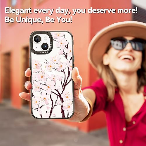 Miniatura 6 de Funda compatible con iPhone 14, bonita estética, duradera, a la moda, divertida funda para teléfono, diseño de flor de cerezo femenino para iPhone