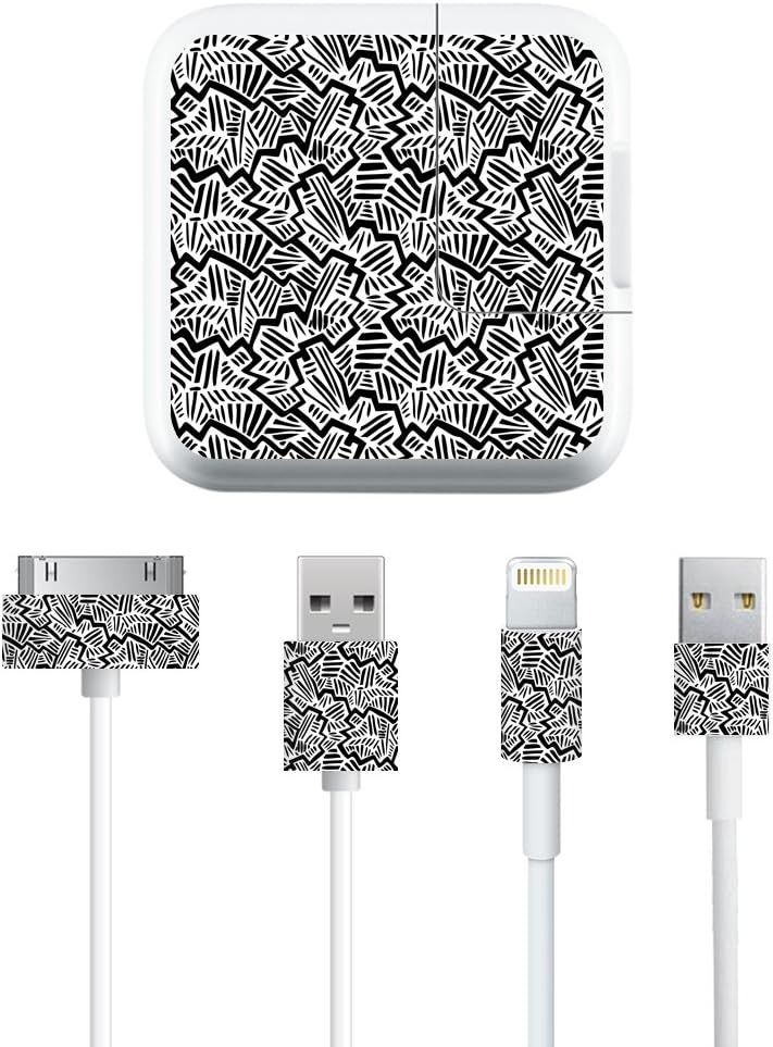 MightySkins Skin Compatible with Apple iPad Charge Kit wrap Cover Sticker Skins Abstract Black