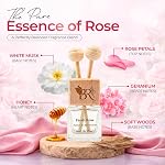 Voiture Air Refroidisseur FRESH ROSE Diffuseur de voiture - Huile essentielle & Huile de fragrance, parfum de voiture suspendu à l'évent, 60+ Fabrication d'alcool sans alcool de longue date au Canada (8ml (Boîte unique), Rose fraîche)