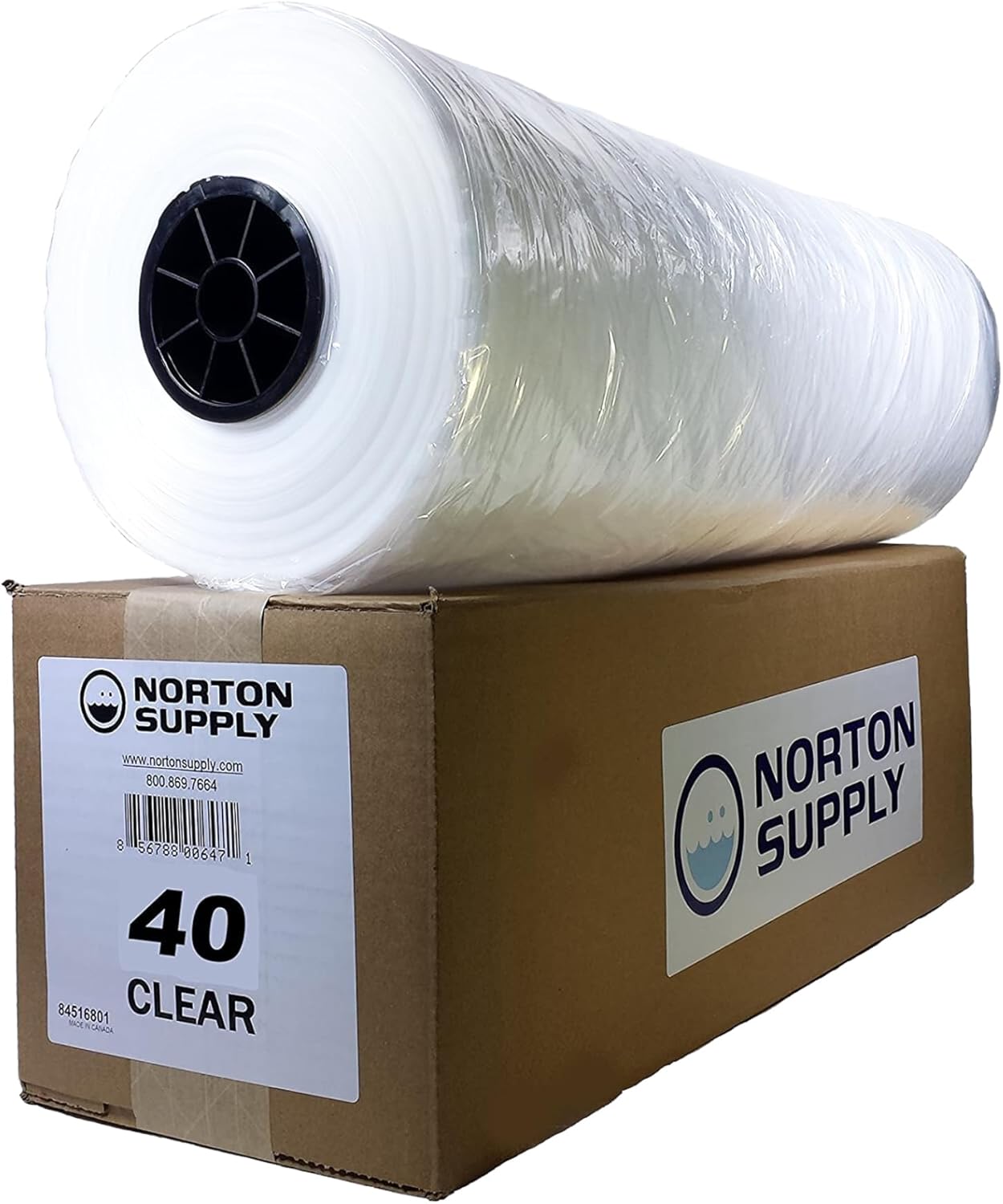 Norton Supply Dry Cleaning Poly Bags – Transparent Plastic Garment Cover, 40″ Long, 100 Gauge Thickness, Suit Packing, Travel & Laundry Clothes Closet Hanging