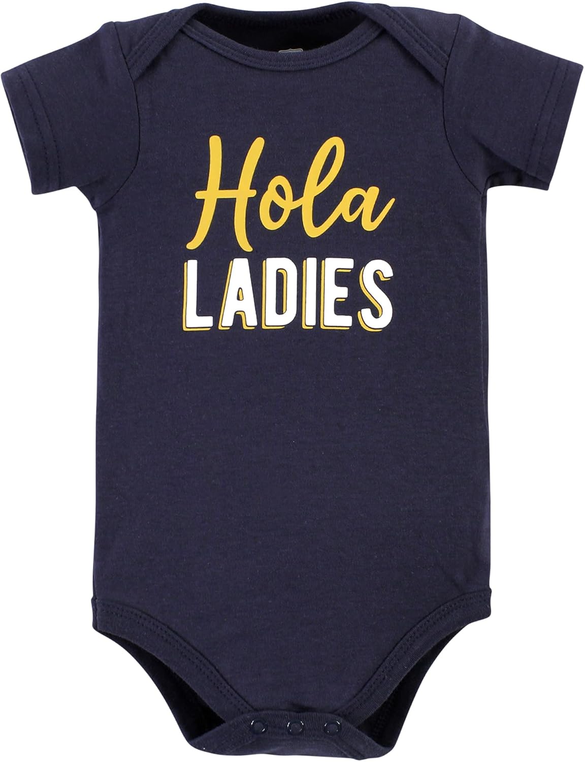 Hudson Baby Cotton Short Sleeve Bodysuits, 3 Pack Shirt - Image 3