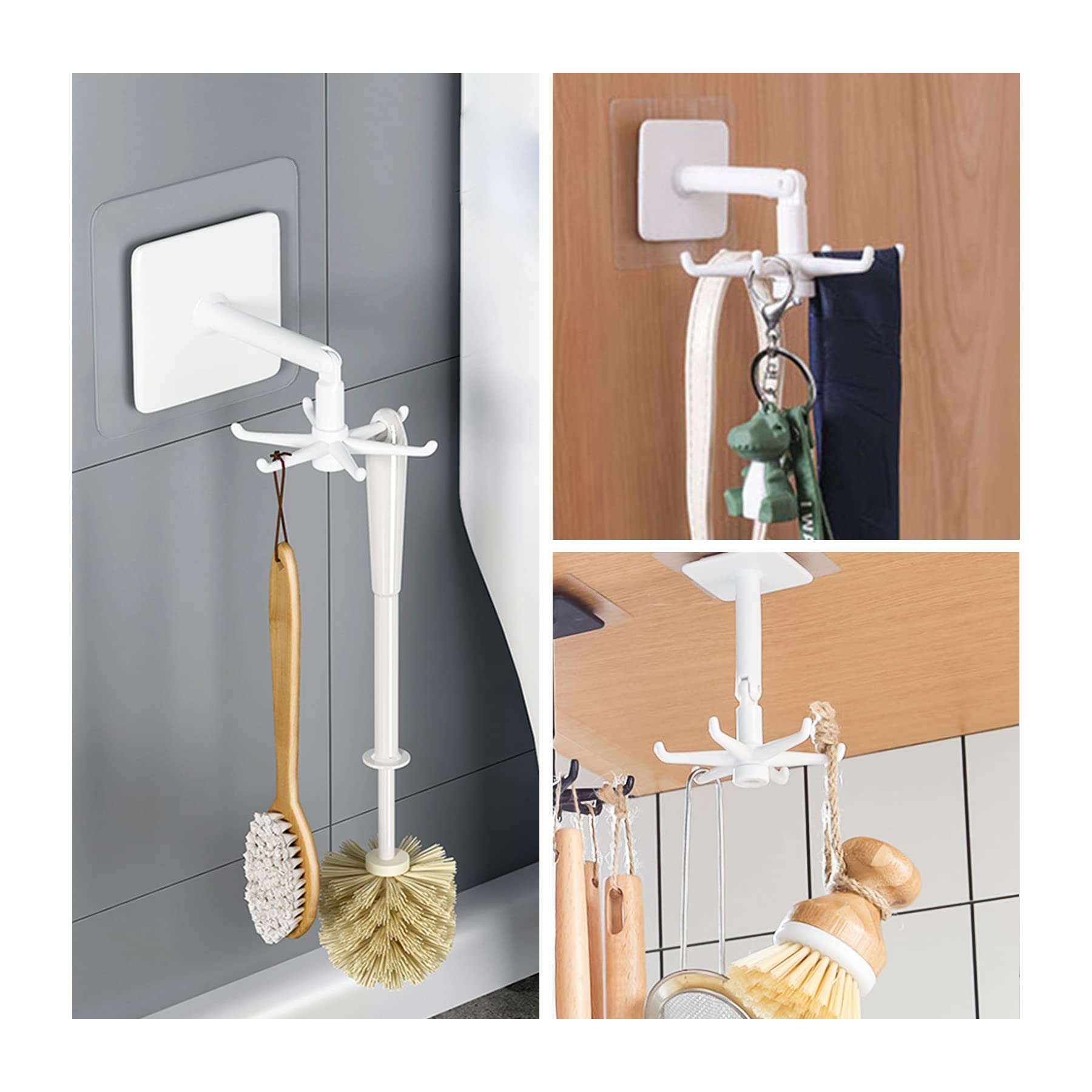 強力フック 壁フック 万能 浴室 バスルーム キッチン 台所壁掛けフック