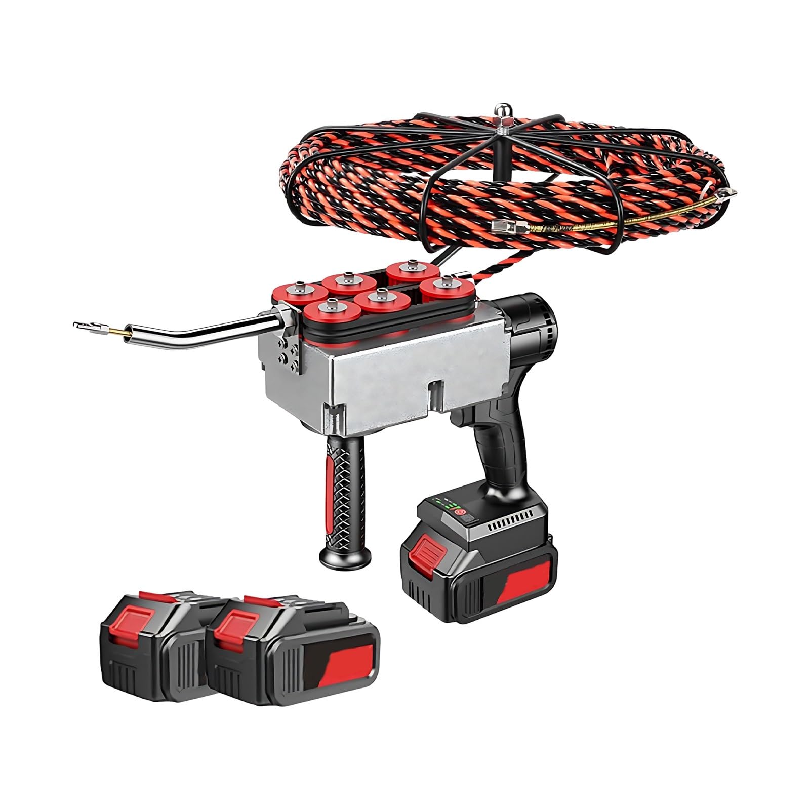 YXYLJOZ Cordless Electric Wire Puller - 40m/Min Fast Cable Pulling for Efficient Wall Wiring & Electrical Installations - Ideal for Professionals & DIY Enthusiasts (30m)