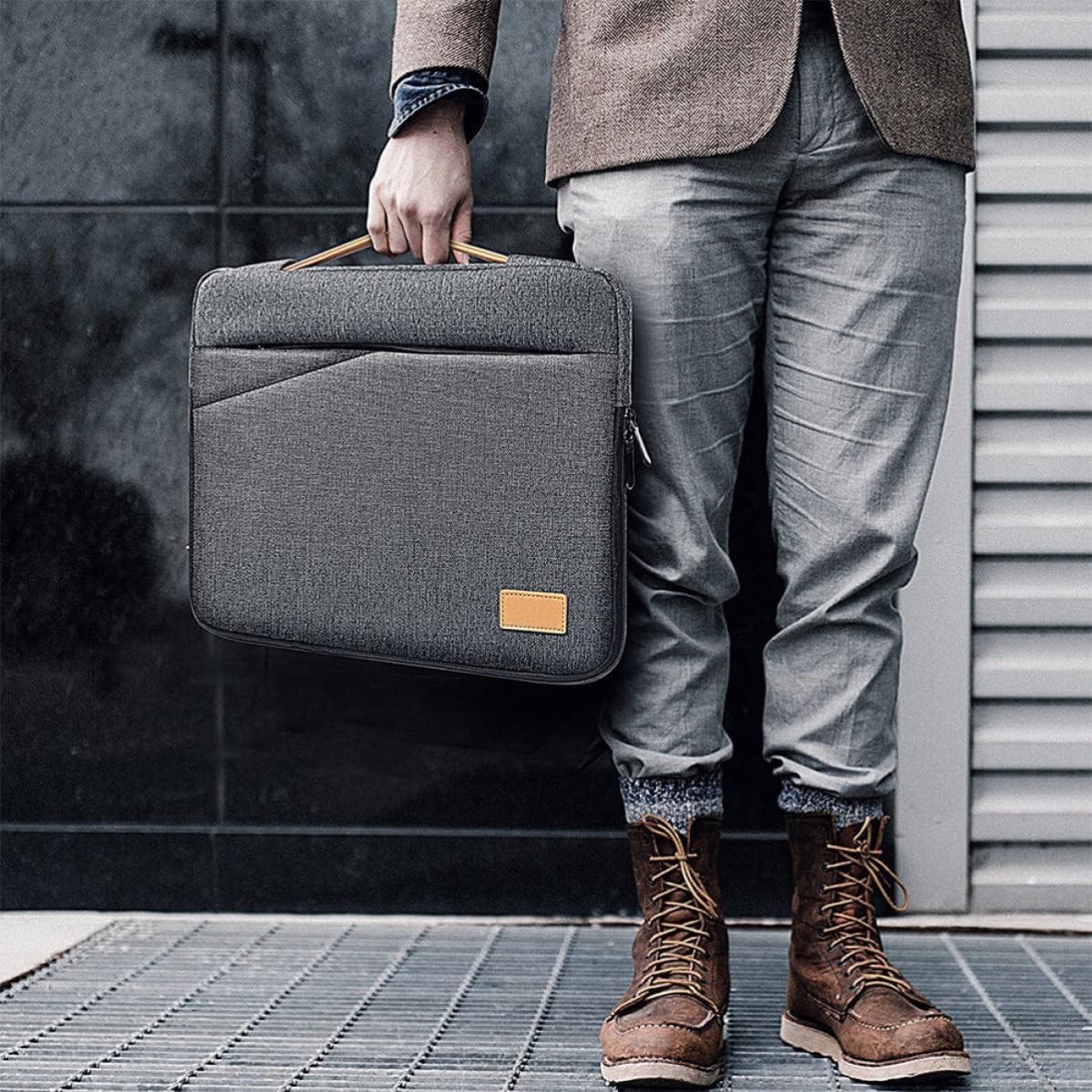 Multifunctional Laptop Computer Bag Polyester Handheld Office Tote Case image 3