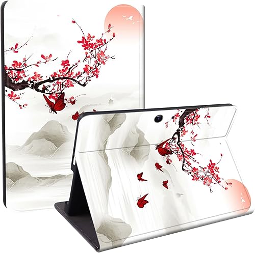 Miniatura 26 de Funda diseñada para Microsoft Surface Pro 11/10/9, protección ligera, múltiples ángulos, piel sintética, delgada, con función de encendido y apagado