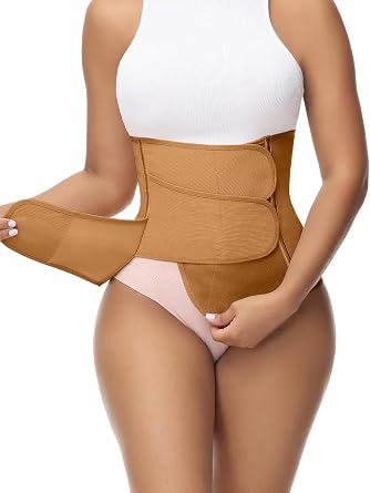 SHAPSHE Waist Trainer for Women Postpartum Recovery Wrap Girdles Cincher Corset Shapewear Belly Band