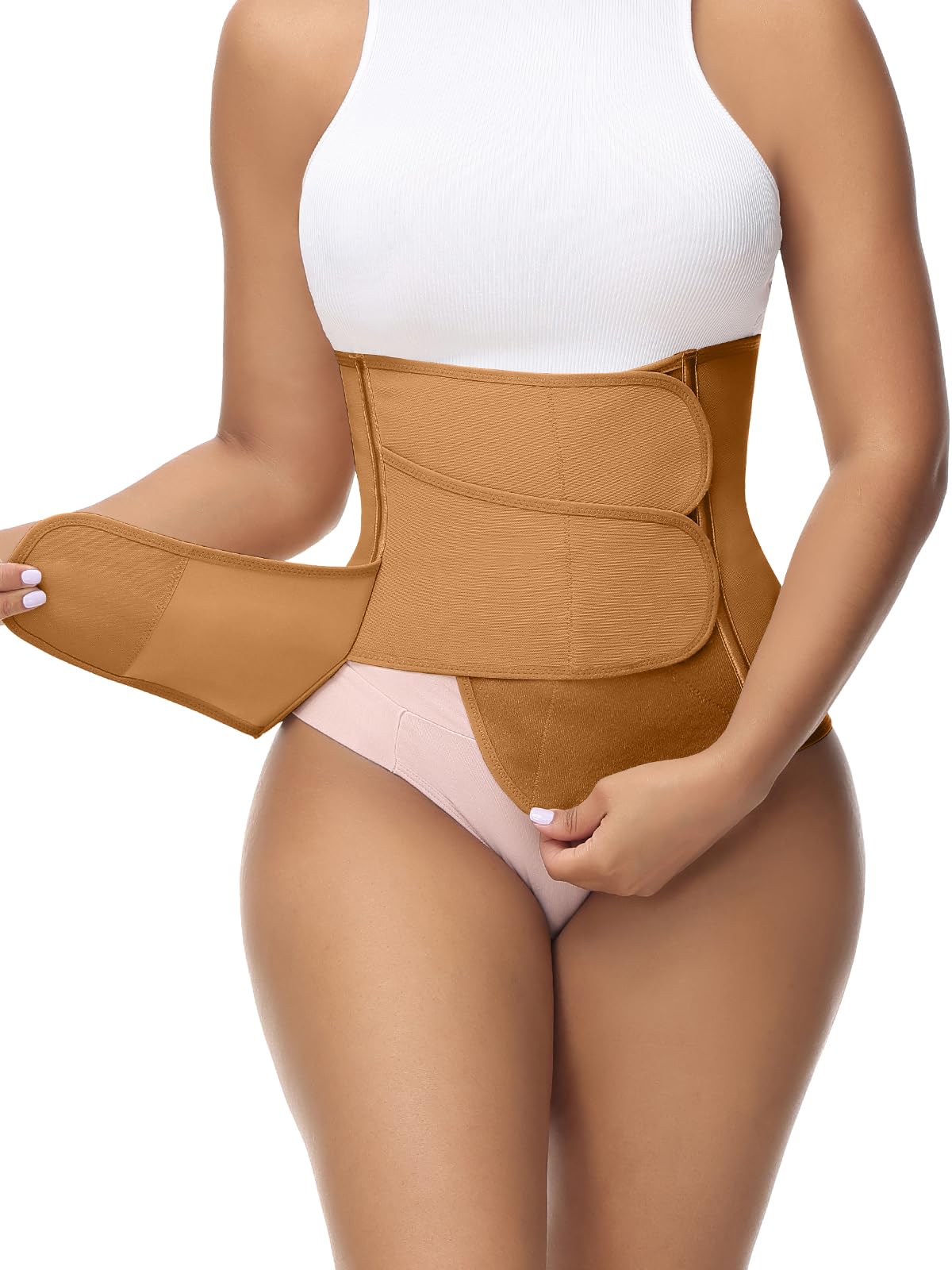 SHAPSHE Postpartum Belly Band Adjustable Wrap for Abdomen Compression